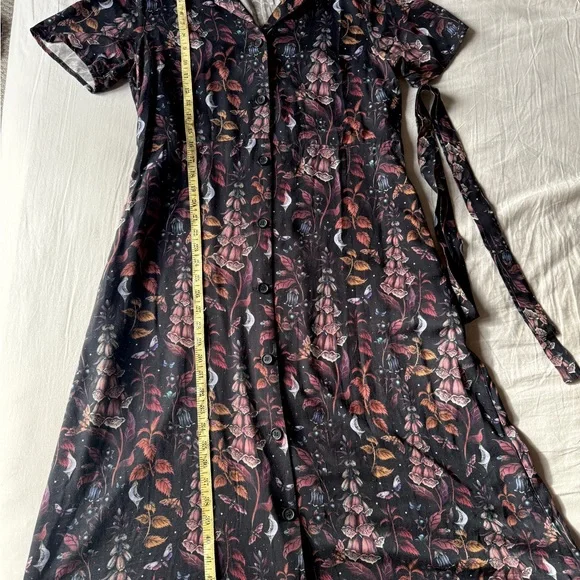 Disturbia Foxglove Midi Shirt-Dress US Size 8 - Picture 7 of 7